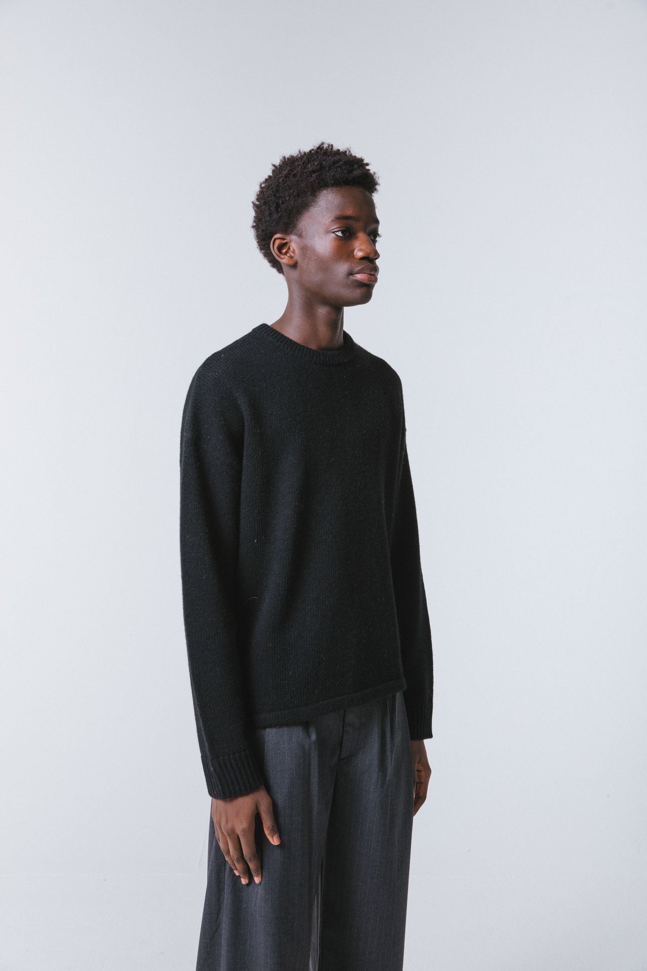 Raphael Wool Jumper, Black 4 Raphael Wool Jumper, Black
