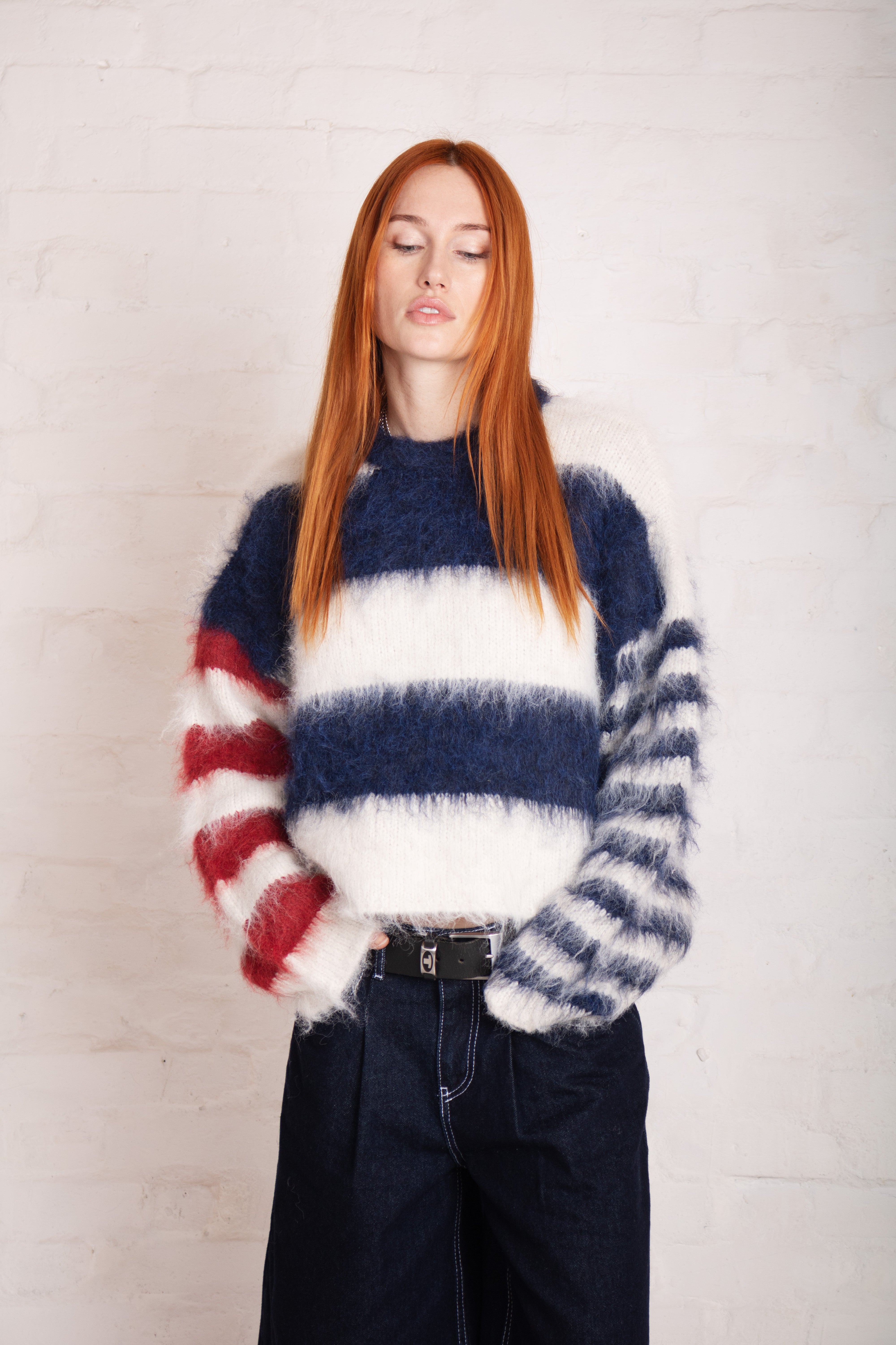 Buttermint Contrast Stripe Knit 3 Buttermint Contrast Stripe Knit